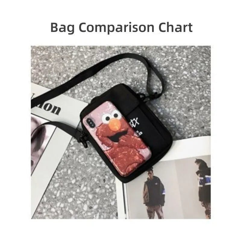 Storazone STUY Street Hip Hop Shoulder Slung Mobile Phone For Teenagers Japanese Classic Small Bag Magazine