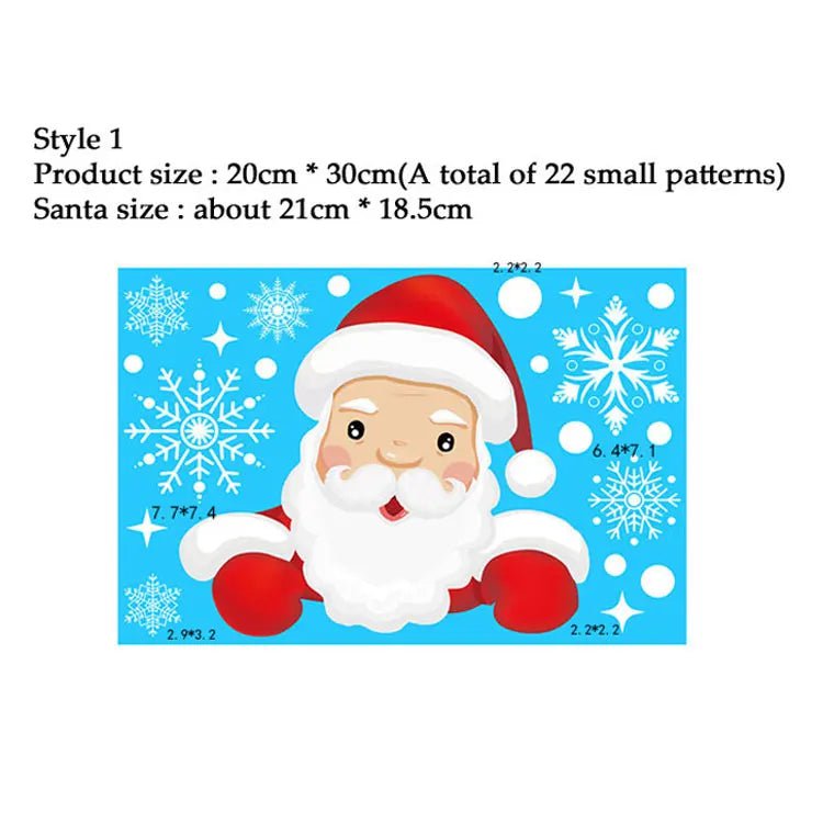 Storazone Style 1 38 Pcs/Lot Snowflake Electrostatic Wall Stickers Window Kids Room Christmas Decoration Decals For Home Decor New Year Wallpaper