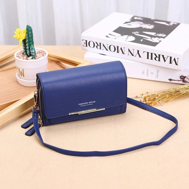 Storazone Style 1-Dark blue New Pu Leather Women Handbags Female Multifunctional Large Capacity Shoulder Bags Fashion Crossbody Bags For Ladies Phone Purse