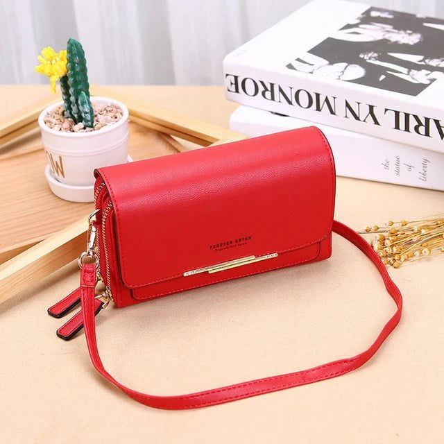 Storazone Style 1-Red New Pu Leather Women Handbags Female Multifunctional Large Capacity Shoulder Bags Fashion Crossbody Bags For Ladies Phone Purse