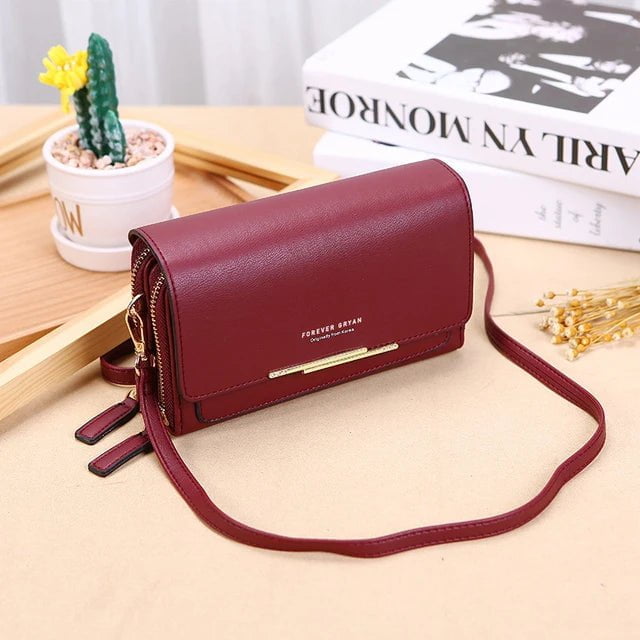 Storazone Style 1-Wine red 1 New Pu Leather Women Handbags Female Multifunctional Large Capacity Shoulder Bags Fashion Crossbody Bags For Ladies Phone Purse