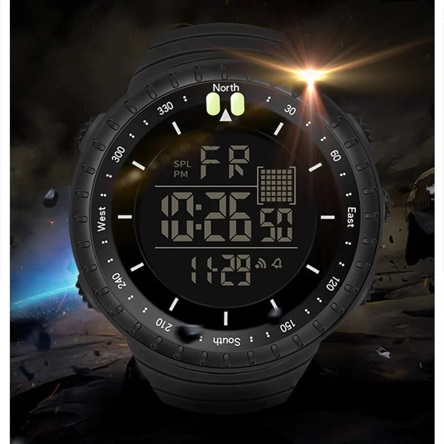 Storazone SYNOKE Watch Outdoor Sports Multifunctional Waterproof Shock Resistant Large Screen Display Luminous LED Digital Watch For Men