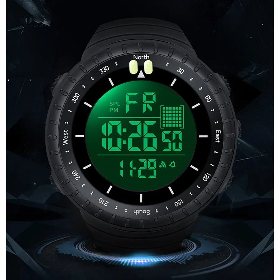 Storazone SYNOKE Watch Outdoor Sports Multifunctional Waterproof Shock Resistant Large Screen Display Luminous LED Digital Watch For Men