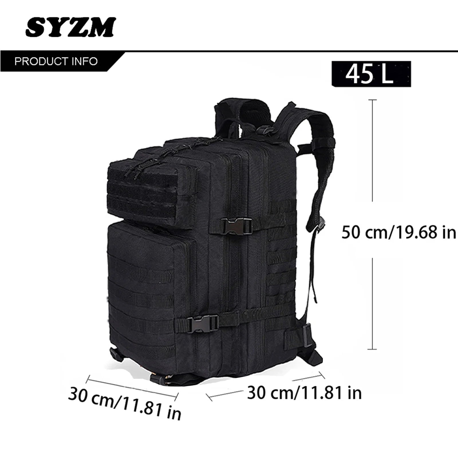 Storazone SYZM 50L/30L Hiking Backpack Outdoor Sport Camping Backpack Multifunctional Hunting Fishing Backpack Military Tactical Back Pack