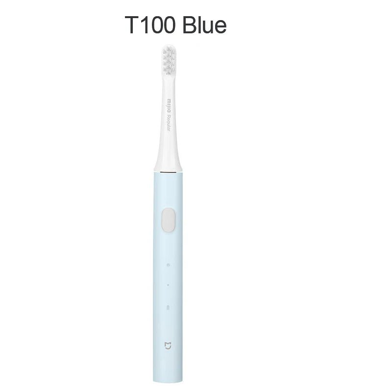 Storazone T100 Light blue / CHINA XIAOMI MIJIA T100 Sonic Electric Toothbrush Cordless USB Rechargeable Toothbrush Waterproof Ultrasonic Automatic Tooth Brush