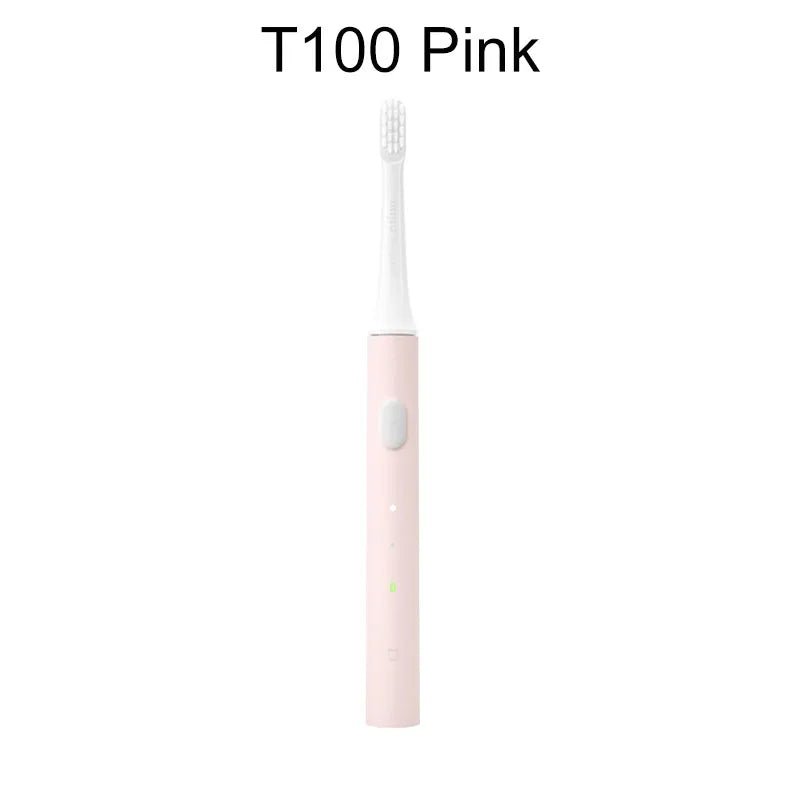 Storazone T100 Pink / CHINA XIAOMI MIJIA T100 Sonic Electric Toothbrush Cordless USB Rechargeable Toothbrush Waterproof Ultrasonic Automatic Tooth Brush