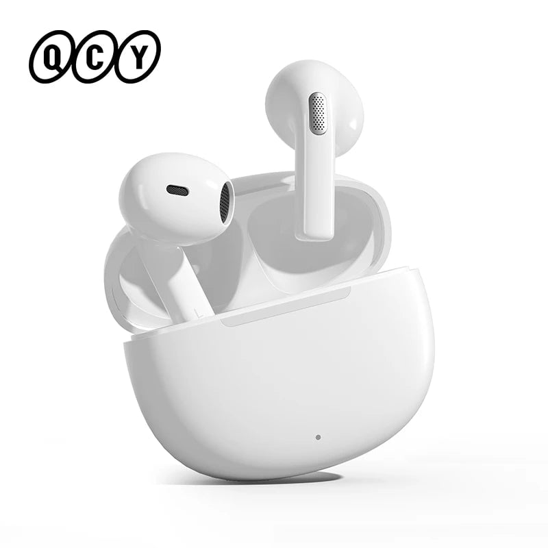 Storazone T20 White / Poland QCY T20 TWS Wireless Earphones Bluetooth 5.3 Earbuds 68ms Low Latency 13mm Driver HIFI Headphones 4 Mics+ENC HD Call Headsets