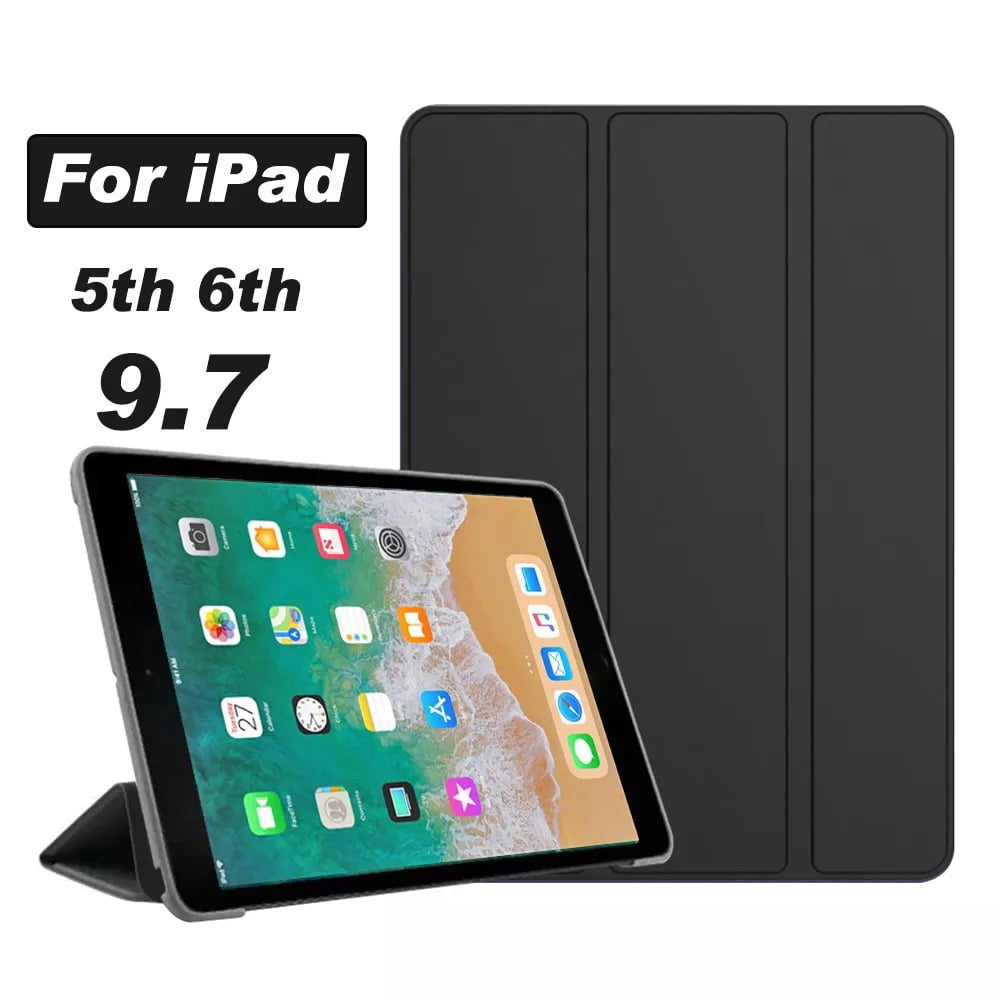 Storazone Tablet Case For iPad 9.7 2018 2017 A1893 A1954 A1822 fundas PU Ultra Slim wake Smart Cover Case for iPad 5 6 5th 6th Generation