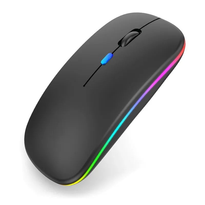 Storazone Tablet Phone Computer Bluetooth Wireless Mouse Charging Luminous 2.4G USB Wireless Mouse Portable Mouse