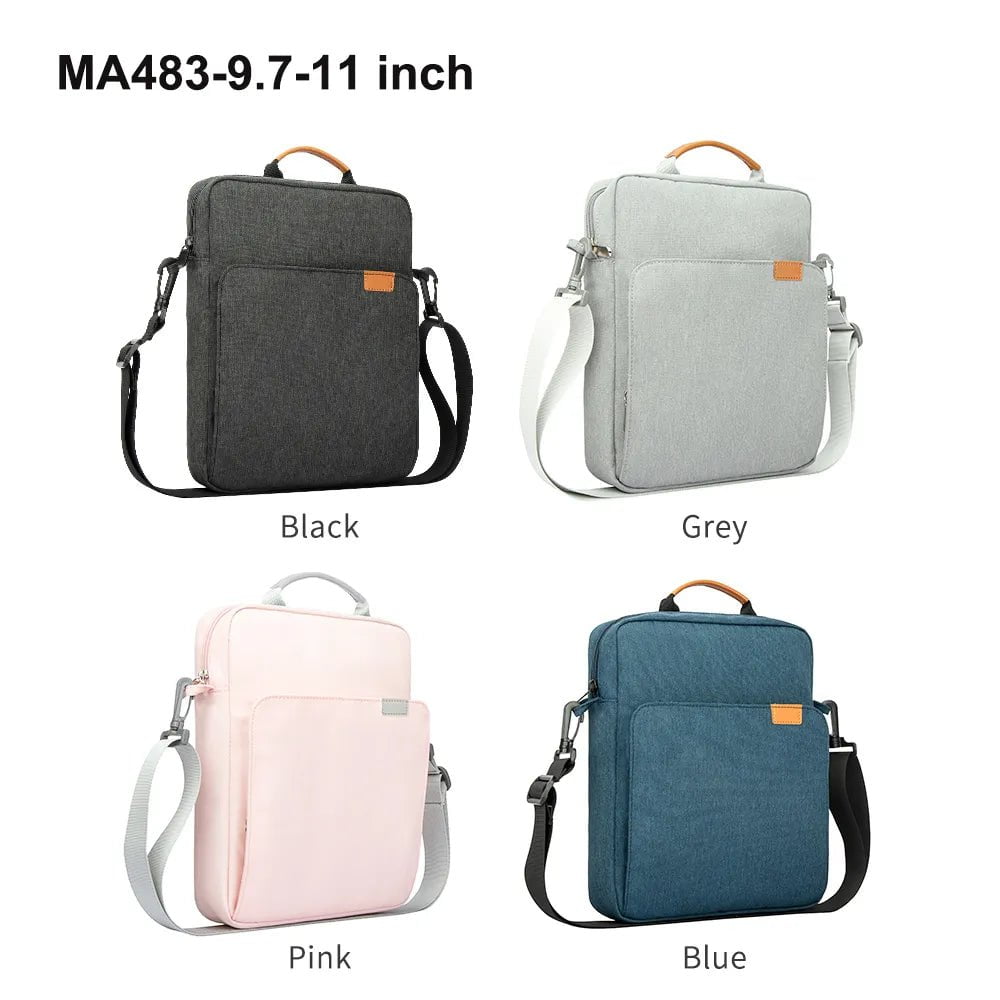 Storazone Tablet Shoulder Sleeve Bag For IPad air pro 12.9" , IPad Air 10.9" Surface Go 3/2 Galaxy Tab A 10,Laptop Pouch Handbag Birefcase