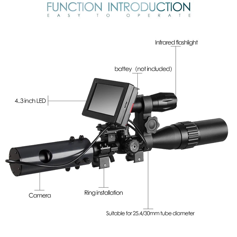 Storazone Tactical 850nm Infrared Digital LED IR Night Vision Device Scope Sight Outdoor Cameras Waterproof Wildlife Trap