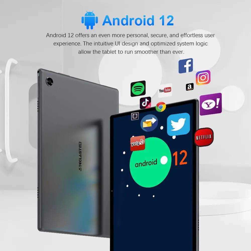 Storazone Teclast M40 Pro 2023 Android 12 Tablet 8GB RAM 128GB ROM UNISOC T616 10.1 inch Tablets 1920*1200 4G Dual SIM LTE 7000mAh Type-C