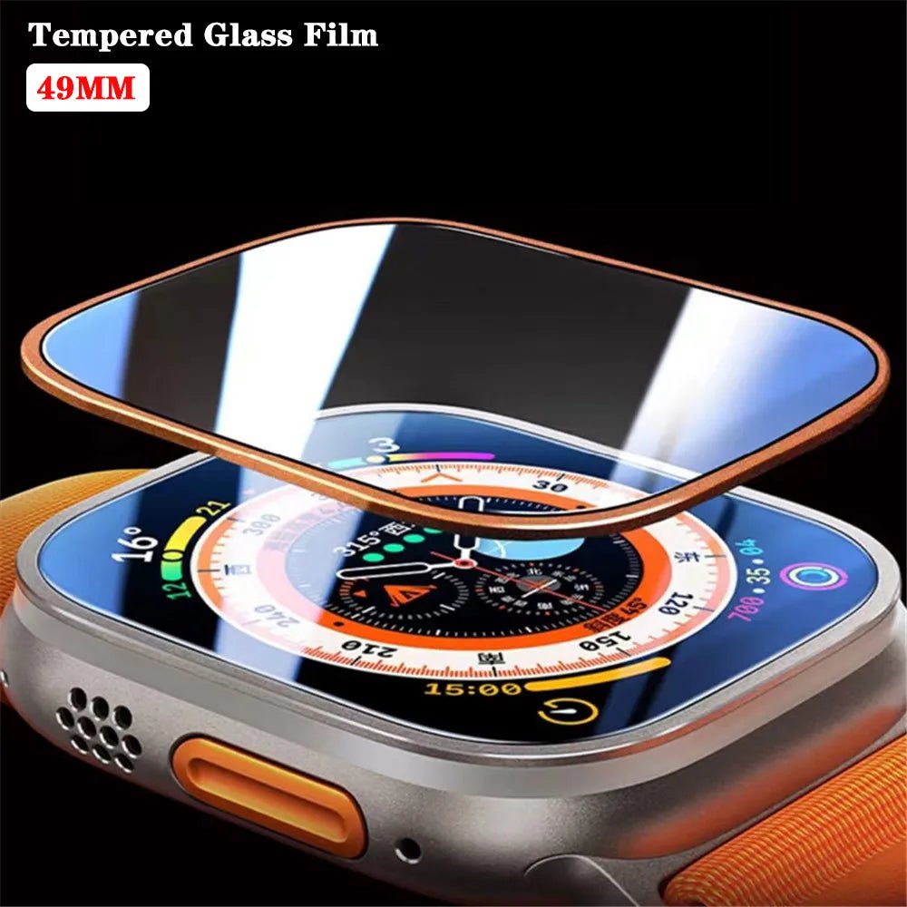 Storazone Tempered Glass Film for Apple Watch Ultra 49mm HD Screen Protector Anti-Scratch proof Series 49 mm smart iwatch band Accessories