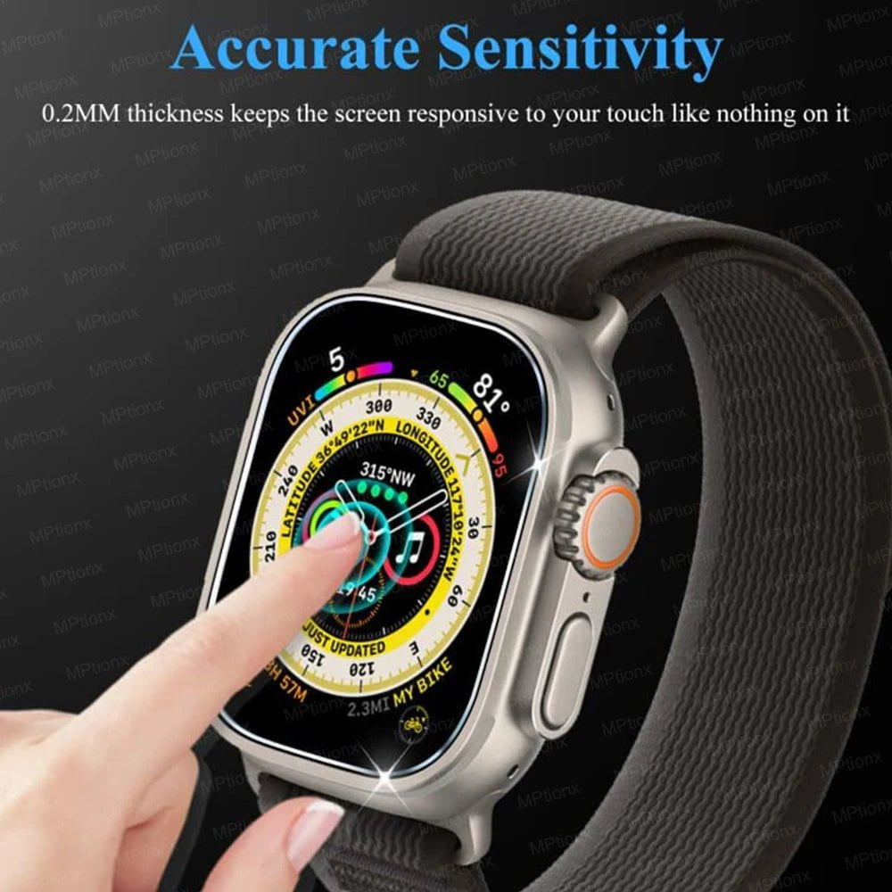 Storazone Tempered Glass for Apple Watch Ultra 49mm Screen Protector Anti-Scratch for Apple Watch Series Ultra 49mm Smartwatch