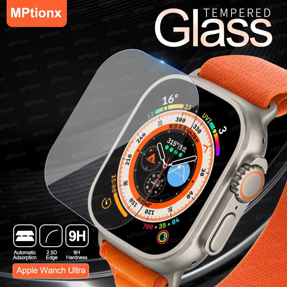 Storazone Tempered Glass for Apple Watch Ultra 49mm Screen Protector Anti-Scratch for Apple Watch Series Ultra 49mm Smartwatch