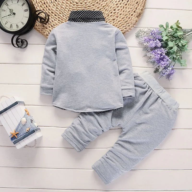 Storazone Toddler boys Clothes Outfits cotton Clothing set 2pcs gentleman Wear Little child For 1 2 3 4 Years size infant suit outerwear