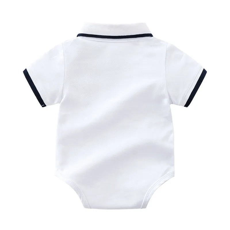 Storazone Top and Top Summer Fashion Newborn Boys Formal Clothing Set Cotton Romper Top+ Shorts Baby Gentleman Suit Kids Boys Clothes Sets