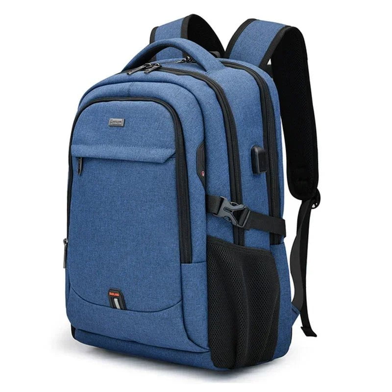 Storazone Top Blue / 17 Inches / CHINA Laptop Backpack For Men 17.3''Large Capacity Backpack USB Port Bag Business Backpack Oxford Wear-resistant Waterproof Travel Bag