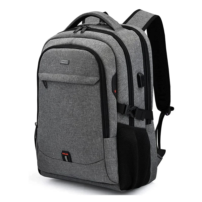 Storazone Top Grey / 17 Inches / CHINA Laptop Backpack For Men 17.3''Large Capacity Backpack USB Port Bag Business Backpack Oxford Wear-resistant Waterproof Travel Bag