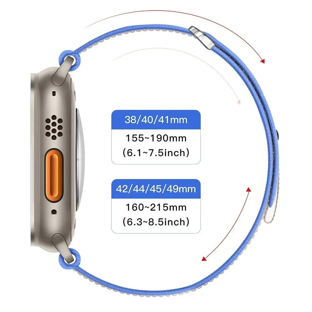 Storazone Trail Loop Band for Apple Watch Ultra 2 49MM Strap 44mm 40mm 41mm 42mm Correa Bracelet for IWatch Series 9 8 7 6 5 Se 45mm Strap