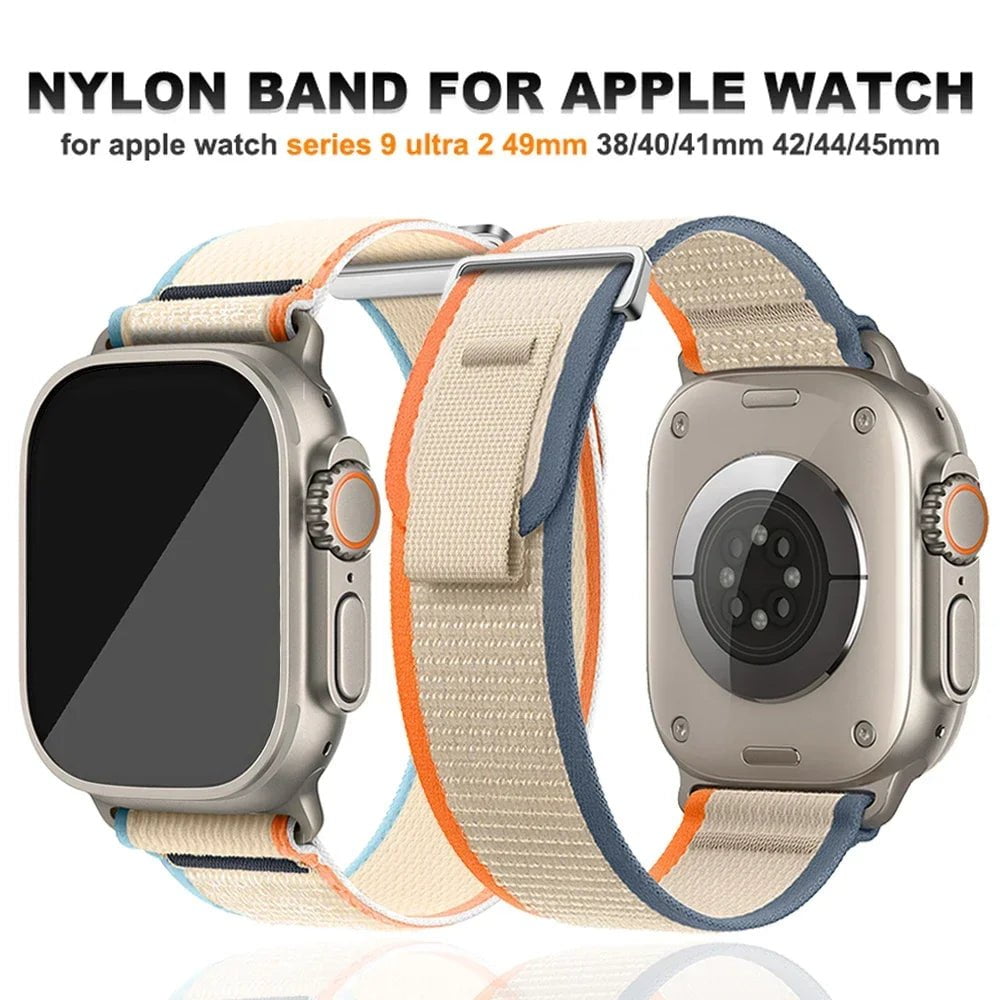 Storazone Trail Loop Band for Apple Watch Ultra 2 49MM Strap 44mm 40mm 41mm 42mm Correa Bracelet for IWatch Series 9 8 7 6 5 Se 45mm Strap