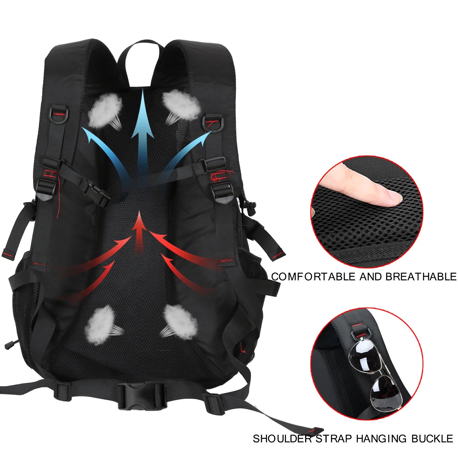 Storazone Travel backpack 40L waterproof lightweight outdoor hiking, men's and women's camping backpack