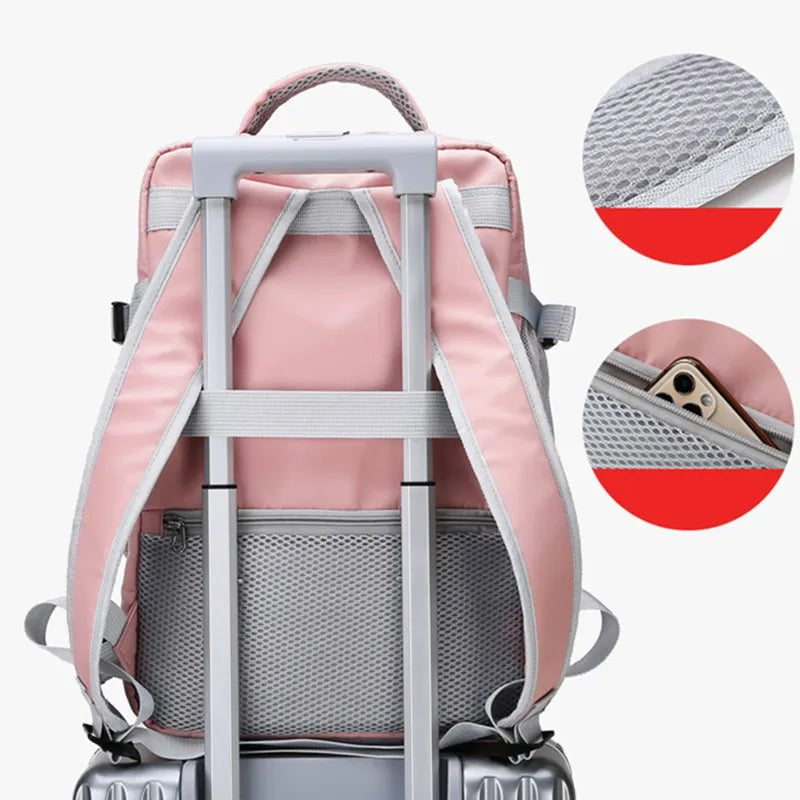 Storazone Travel Backpack Women Large Capacity Waterproof Anti-Theft Casual Daypack Bag with Luggage Strap & USB Charging Port Backpacks