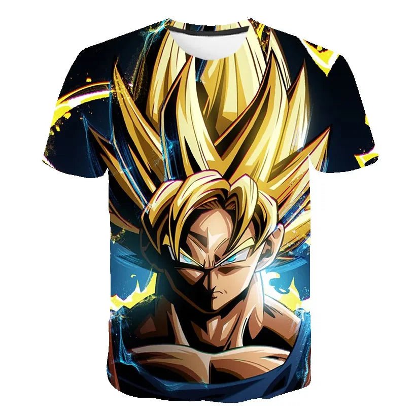 Storazone TX-2558 / 100 3-14 Years Kids Boys T-shirt Dragon Ball Z T Shirts Anime Goku Vegeta Clothes Toddler Tees Baby Boys T-shirt Children's Clothing