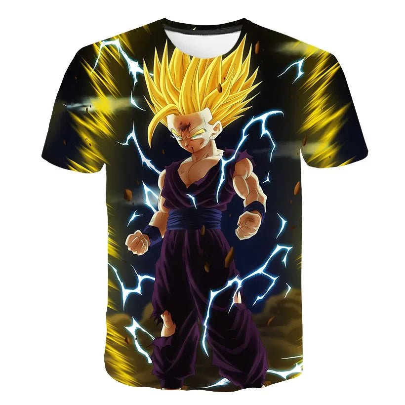 Storazone TX-348 / 100 3-14 Years Kids Boys T-shirt Dragon Ball Z T Shirts Anime Goku Vegeta Clothes Toddler Tees Baby Boys T-shirt Children's Clothing