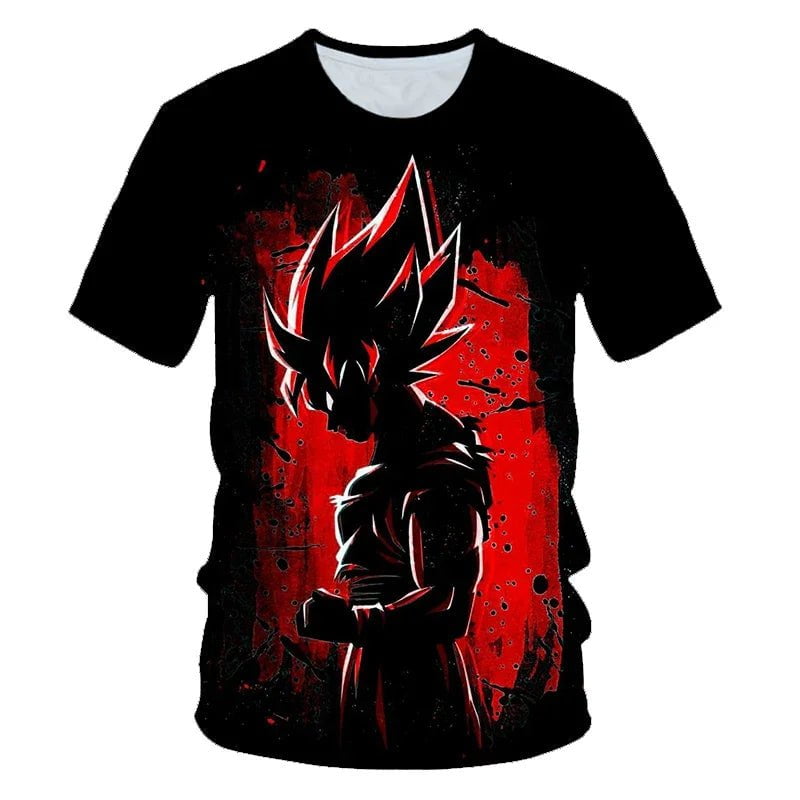 Storazone TX-3538 / 100 3-14 Years Kids Boys T-shirt Dragon Ball Z T Shirts Anime Goku Vegeta Clothes Toddler Tees Baby Boys T-shirt Children's Clothing