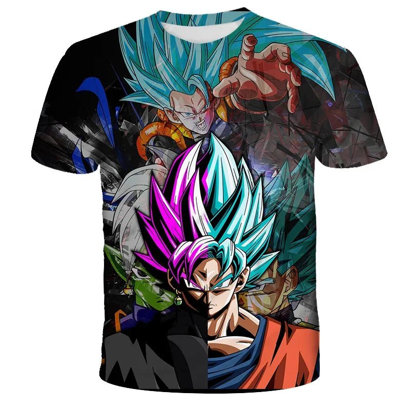 Storazone TX-4741 / 100 3-14 Years Kids Boys T-shirt Dragon Ball Z T Shirts Anime Goku Vegeta Clothes Toddler Tees Baby Boys T-shirt Children's Clothing