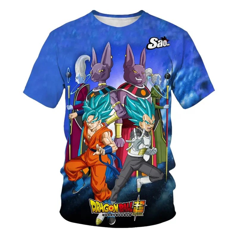 Storazone TX-SU33 / 100 3-14 Years Kids Boys T-shirt Dragon Ball Z T Shirts Anime Goku Vegeta Clothes Toddler Tees Baby Boys T-shirt Children's Clothing