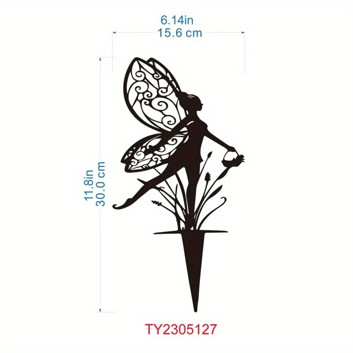 Storazone TY2305127 Garden Fairy Metal Outdoor Decor for Your Patio and Lawn