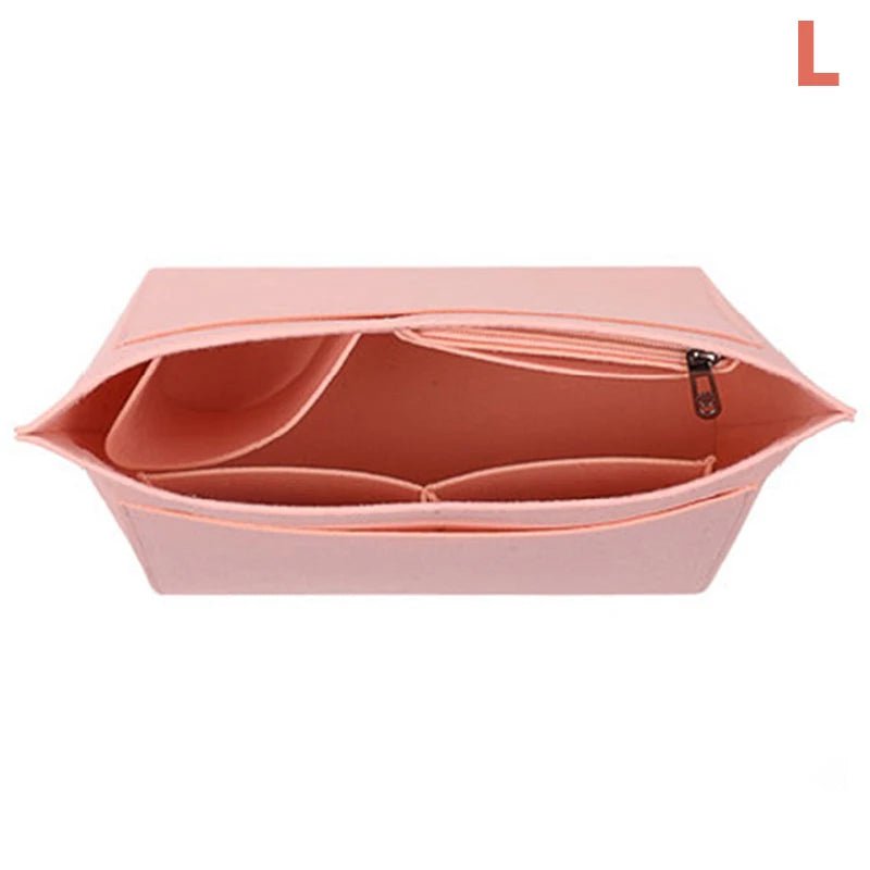 Storazone Type 10 1pcs Felt Insert Bag Fits For Longchamp Handbag Liner Bag Felt Cloth Makeup Bag Support Travel Portable Insert Purse Organizer