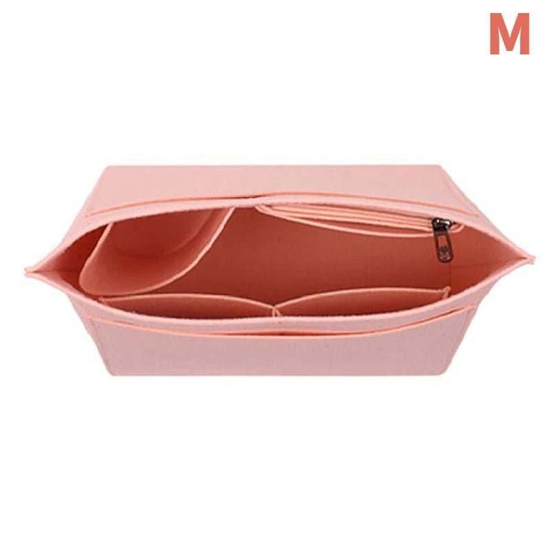 Storazone Type 11 1pcs Felt Insert Bag Fits For Longchamp Handbag Liner Bag Felt Cloth Makeup Bag Support Travel Portable Insert Purse Organizer
