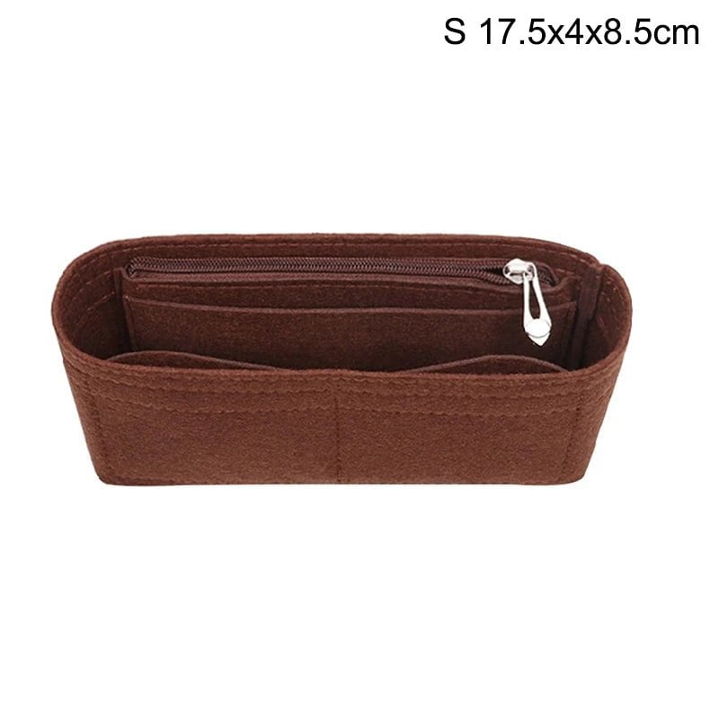 Storazone Type 19 1pcs Felt Insert Bag Fits For Longchamp Handbag Liner Bag Felt Cloth Makeup Bag Support Travel Portable Insert Purse Organizer