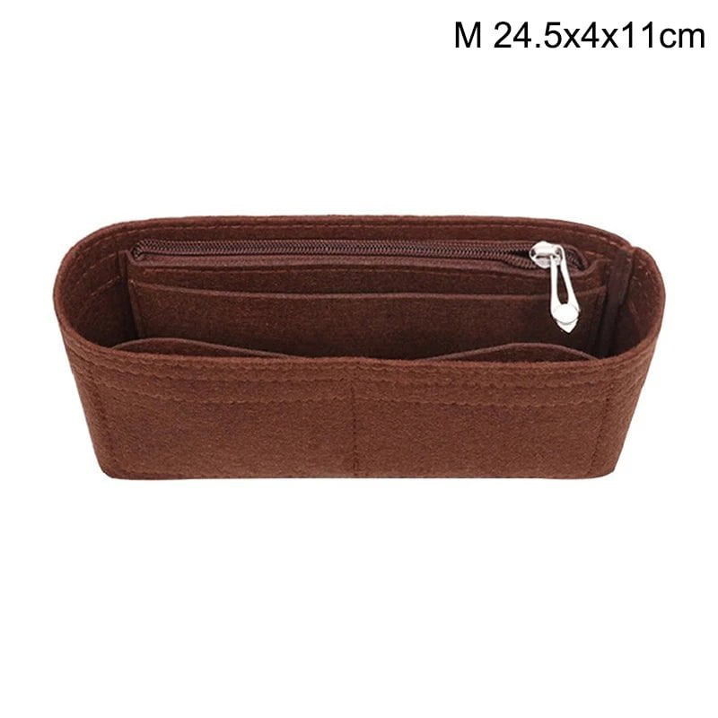 Storazone Type 20 1pcs Felt Insert Bag Fits For Longchamp Handbag Liner Bag Felt Cloth Makeup Bag Support Travel Portable Insert Purse Organizer