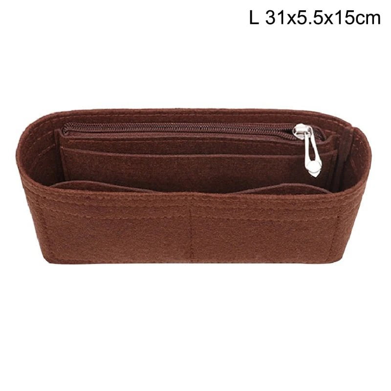 Storazone Type 21 1pcs Felt Insert Bag Fits For Longchamp Handbag Liner Bag Felt Cloth Makeup Bag Support Travel Portable Insert Purse Organizer