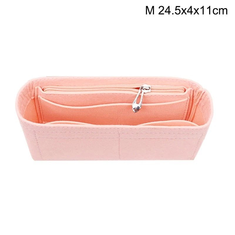 Storazone Type 23 1pcs Felt Insert Bag Fits For Longchamp Handbag Liner Bag Felt Cloth Makeup Bag Support Travel Portable Insert Purse Organizer