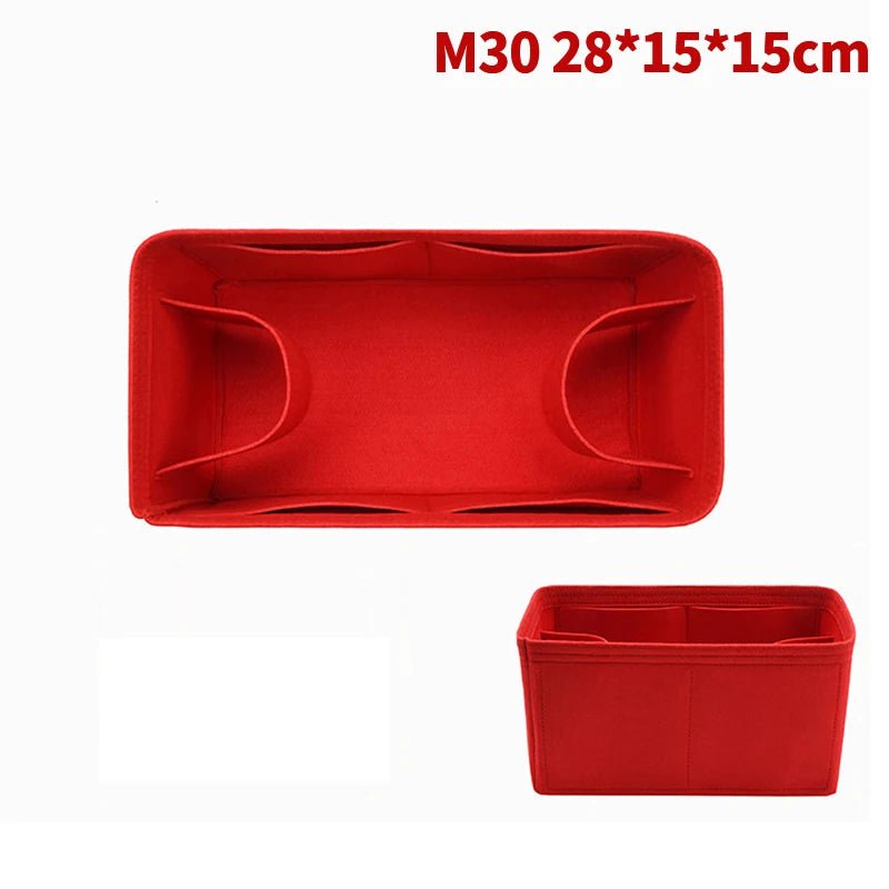 Storazone Type 26 1pcs Felt Insert Bag Fits For Longchamp Handbag Liner Bag Felt Cloth Makeup Bag Support Travel Portable Insert Purse Organizer
