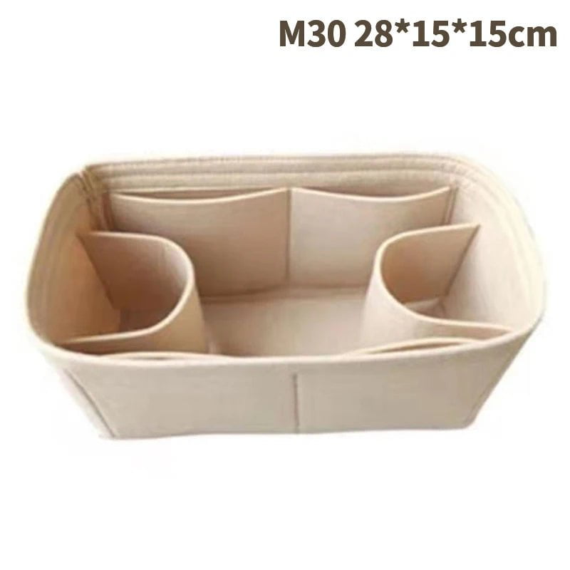 Storazone Type 27 1pcs Felt Insert Bag Fits For Longchamp Handbag Liner Bag Felt Cloth Makeup Bag Support Travel Portable Insert Purse Organizer
