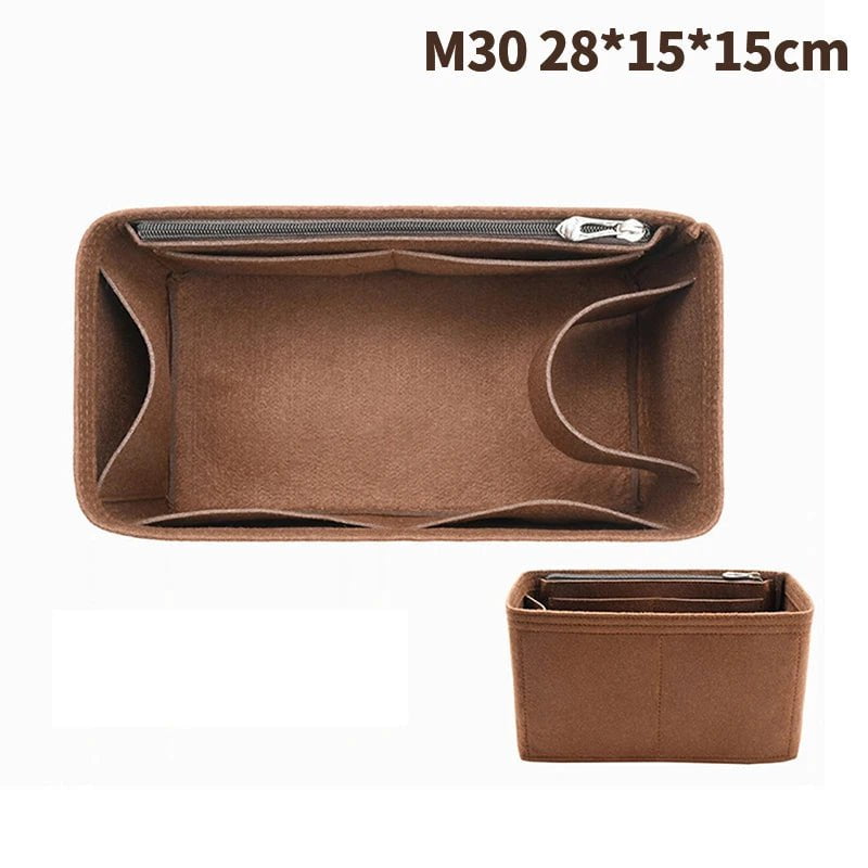 Storazone Type 28 1pcs Felt Insert Bag Fits For Longchamp Handbag Liner Bag Felt Cloth Makeup Bag Support Travel Portable Insert Purse Organizer