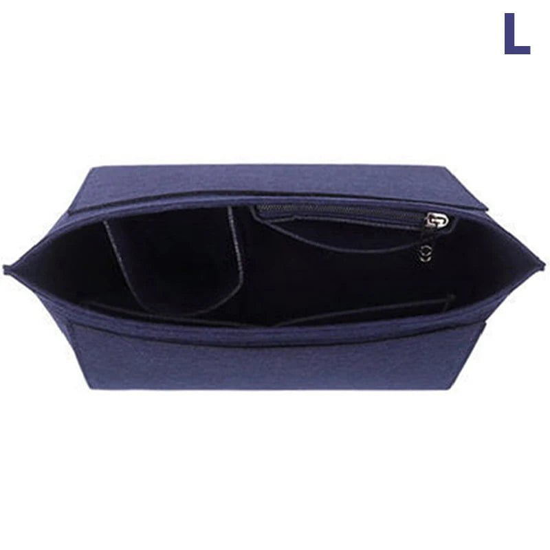 Storazone Type 4 1pcs Felt Insert Bag Fits For Longchamp Handbag Liner Bag Felt Cloth Makeup Bag Support Travel Portable Insert Purse Organizer