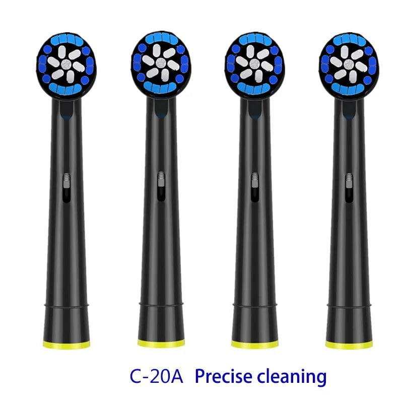 Storazone type 4 4Pcs For 3D Oral B Toothbrush Heads For Braun Oral B Brush Attachment Oral B Replacement Oral Toothbrush Heads B Oral B Nozzles