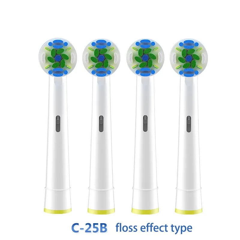Storazone type 5 4Pcs For 3D Oral B Toothbrush Heads For Braun Oral B Brush Attachment Oral B Replacement Oral Toothbrush Heads B Oral B Nozzles