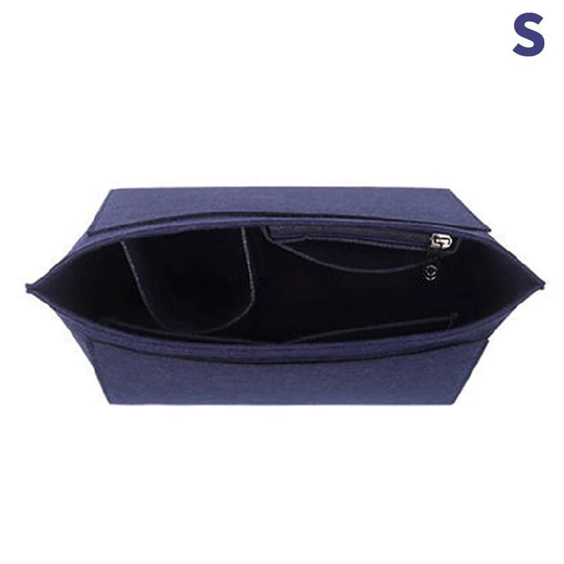 Storazone Type 6 1pcs Felt Insert Bag Fits For Longchamp Handbag Liner Bag Felt Cloth Makeup Bag Support Travel Portable Insert Purse Organizer