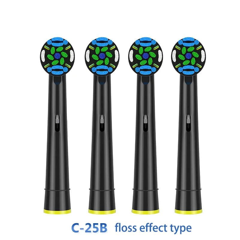 Storazone type 6 4Pcs For 3D Oral B Toothbrush Heads For Braun Oral B Brush Attachment Oral B Replacement Oral Toothbrush Heads B Oral B Nozzles