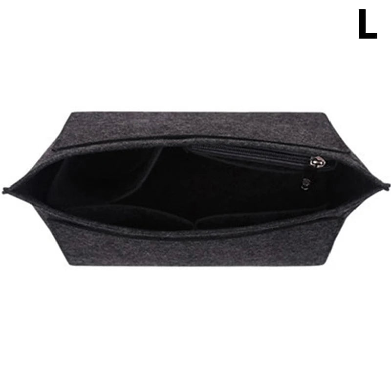 Storazone Type 7 1pcs Felt Insert Bag Fits For Longchamp Handbag Liner Bag Felt Cloth Makeup Bag Support Travel Portable Insert Purse Organizer
