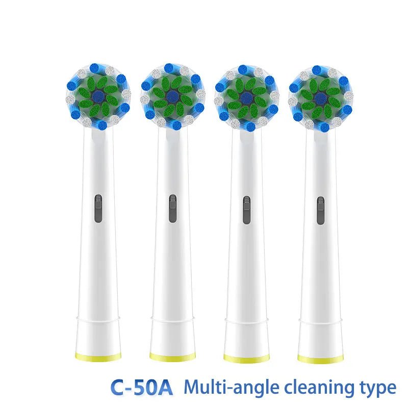 Storazone type 7 4Pcs For 3D Oral B Toothbrush Heads For Braun Oral B Brush Attachment Oral B Replacement Oral Toothbrush Heads B Oral B Nozzles