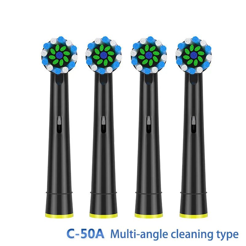 Storazone type 8 4Pcs For 3D Oral B Toothbrush Heads For Braun Oral B Brush Attachment Oral B Replacement Oral Toothbrush Heads B Oral B Nozzles